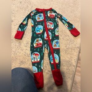 Little Sleepies Disney Pixar Christmas Parade zippy pajama 3-6 months